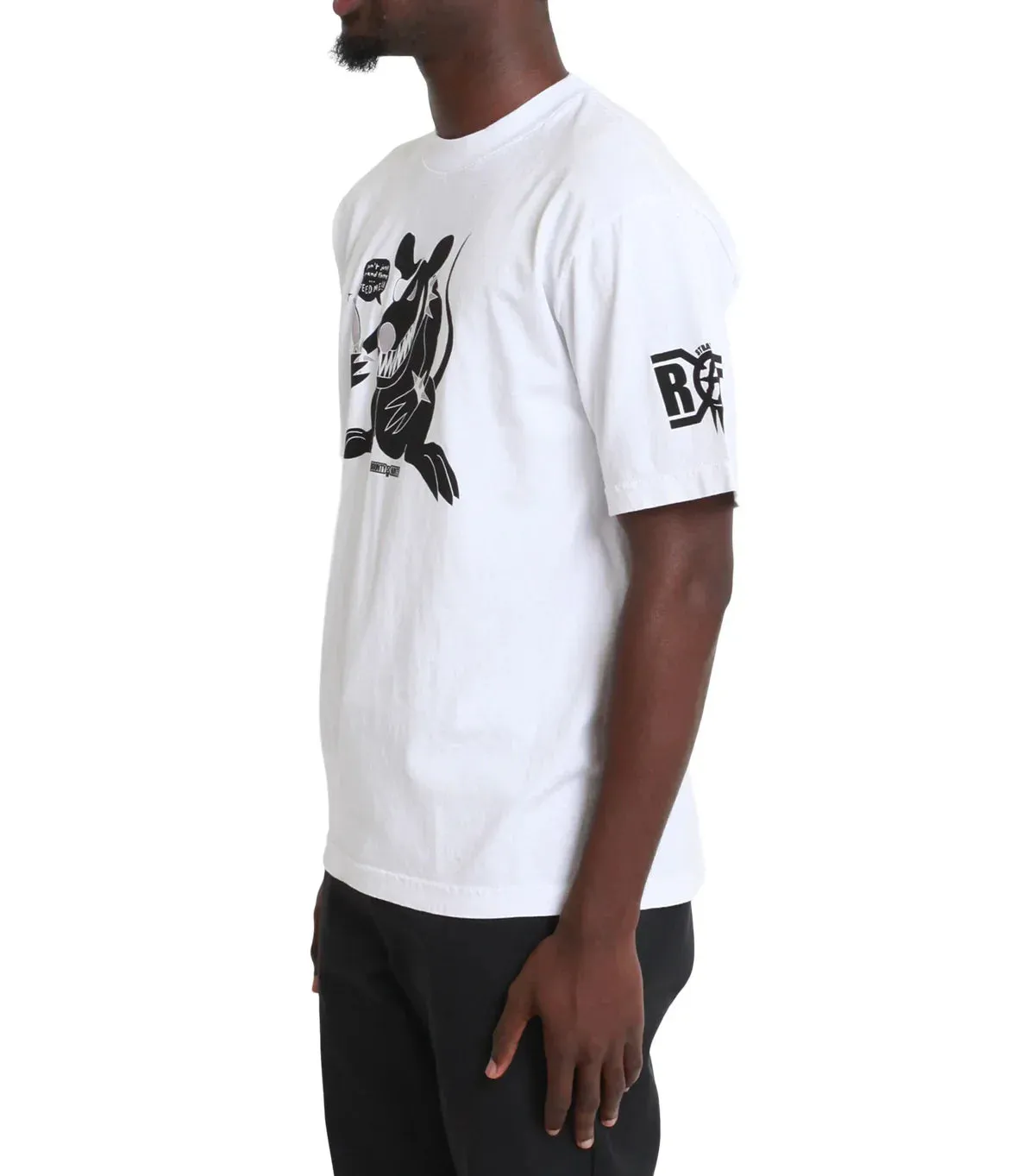 Stray Rats x Bounty Hunter Rat Tee White sold by Somewhere product image thumbnail 2