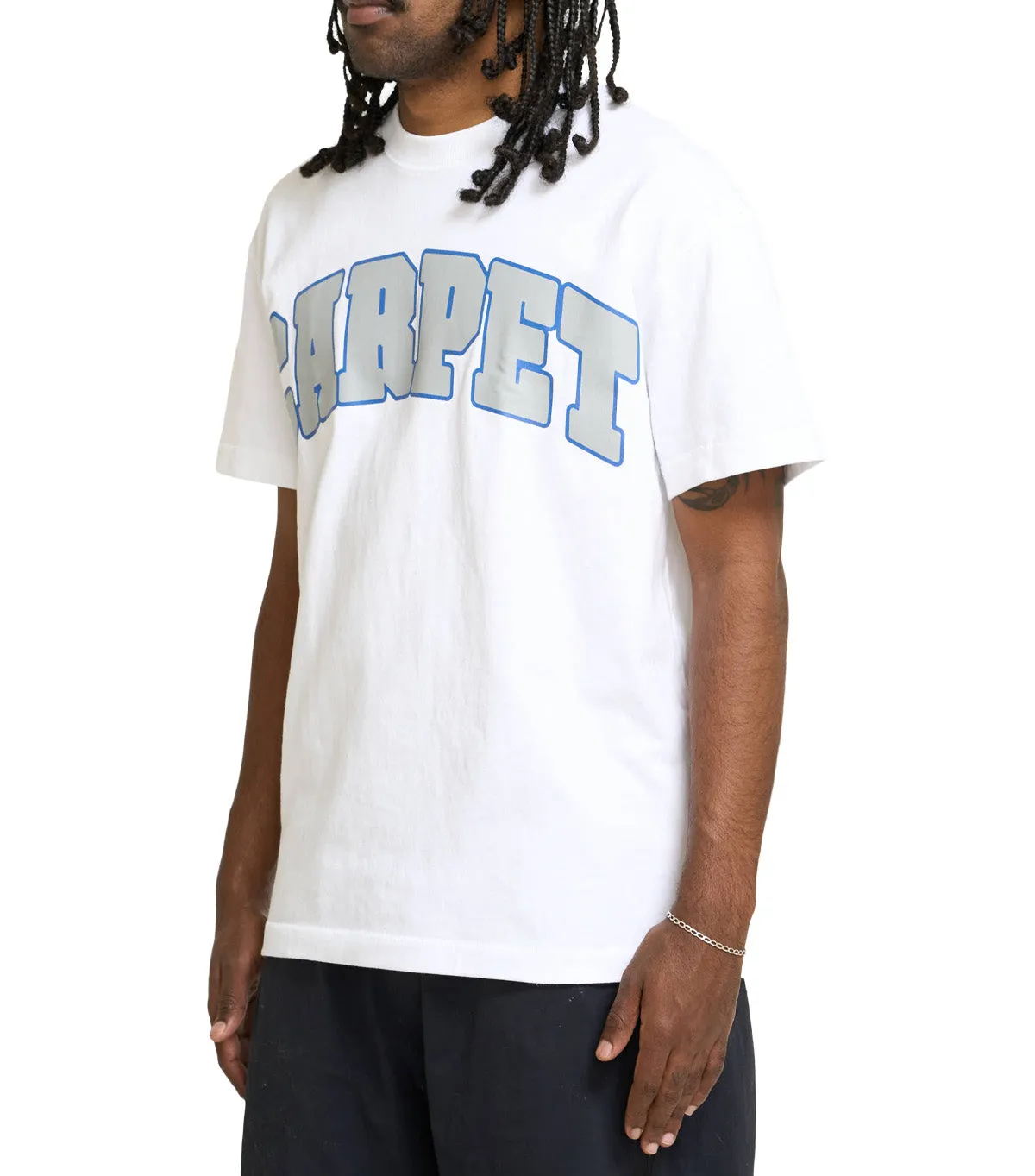 Carpet Company Varsity T-Shirt White sold by Somewhere product image thumbnail 2
