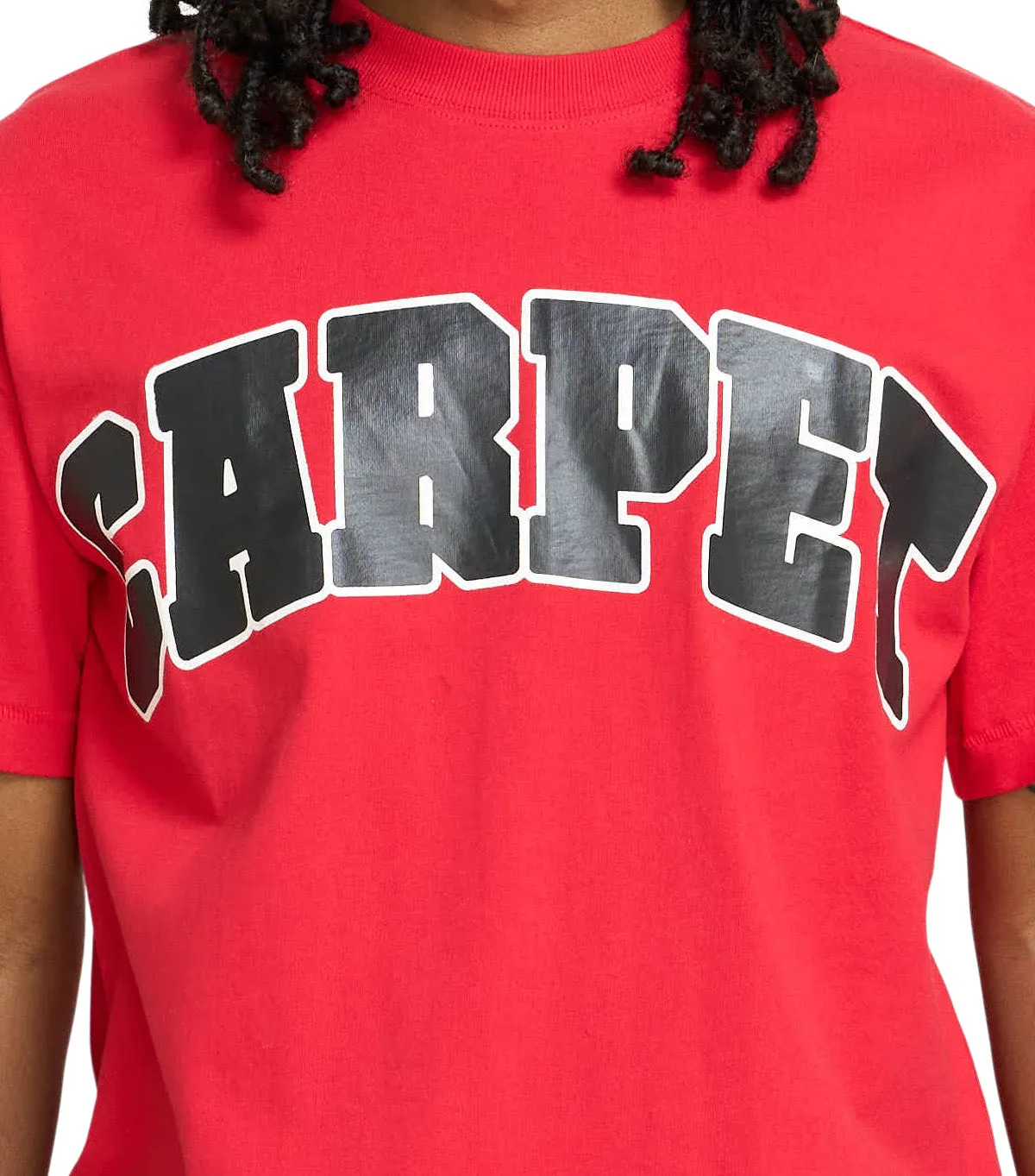 Carpet Company Varsity T-Shirt Red sold by Somewhere product image thumbnail 4