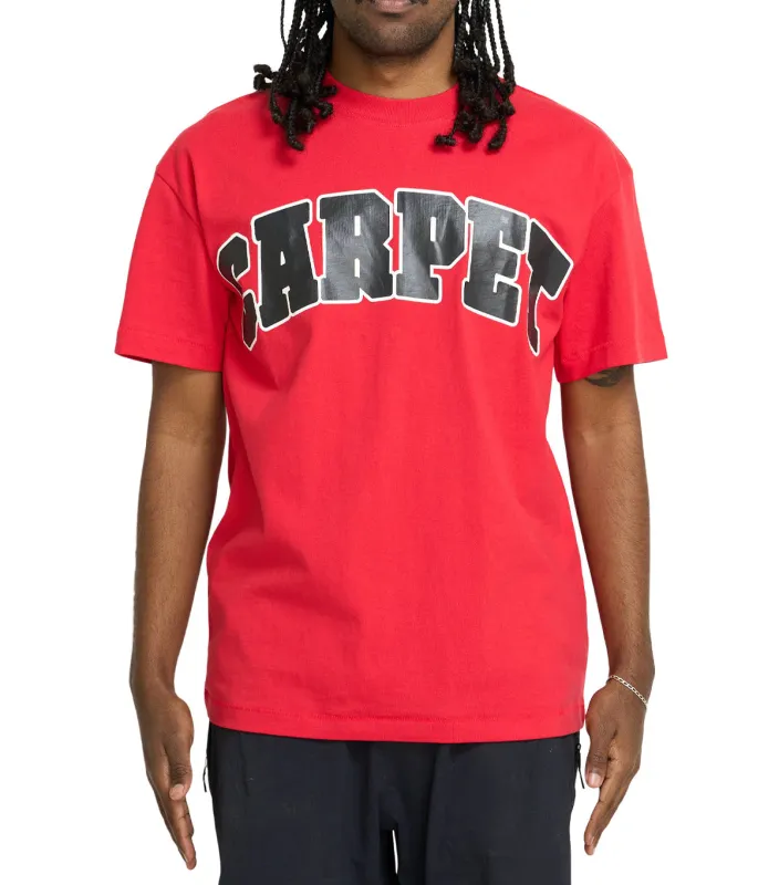 Carpet Company Varsity T-Shirt Red made by Somewhere