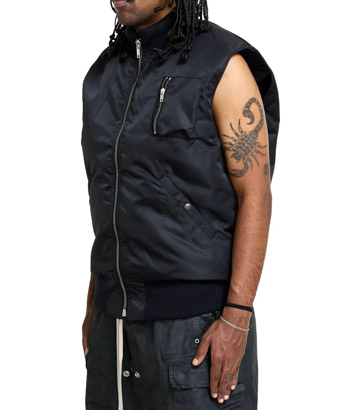 Rick Owens DRKSHDW Bomber Imbottito Senza Maniche Sl Tankers Bomber Black sold by Somewhere product image thumbnail 2