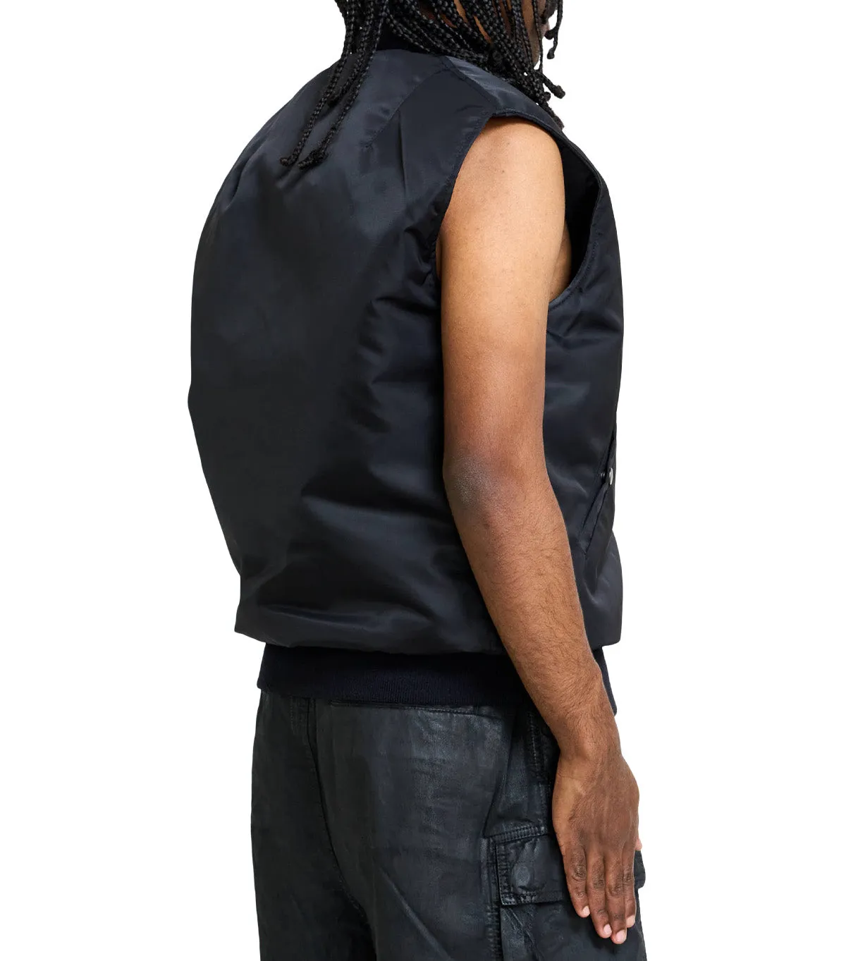 Rick Owens DRKSHDW Bomber Imbottito Senza Maniche Sl Tankers Bomber Black sold by Somewhere product image thumbnail 3