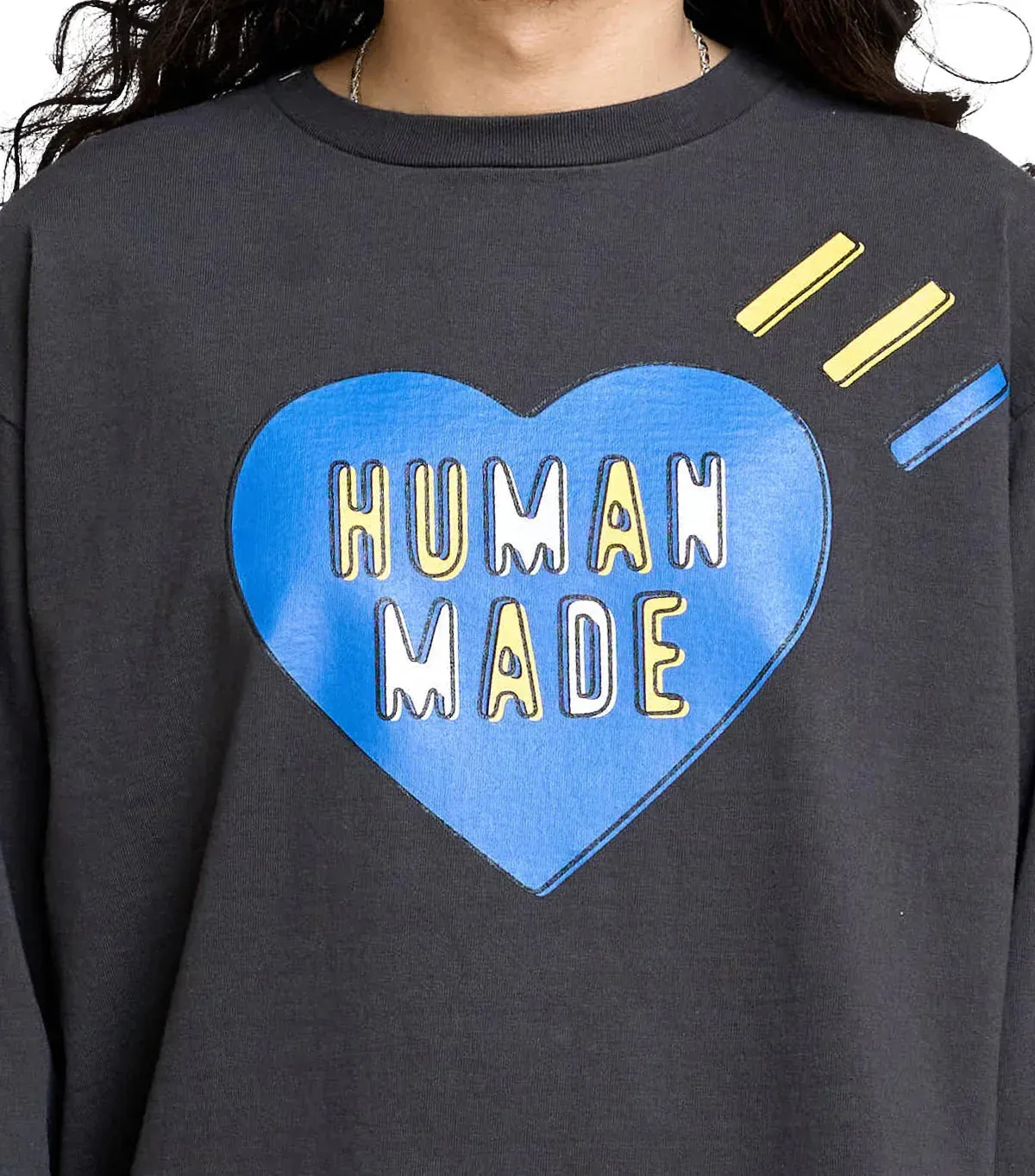 Human Made Heart Graphic T-Shirt Blue Black sold by Somewhere product image thumbnail 5