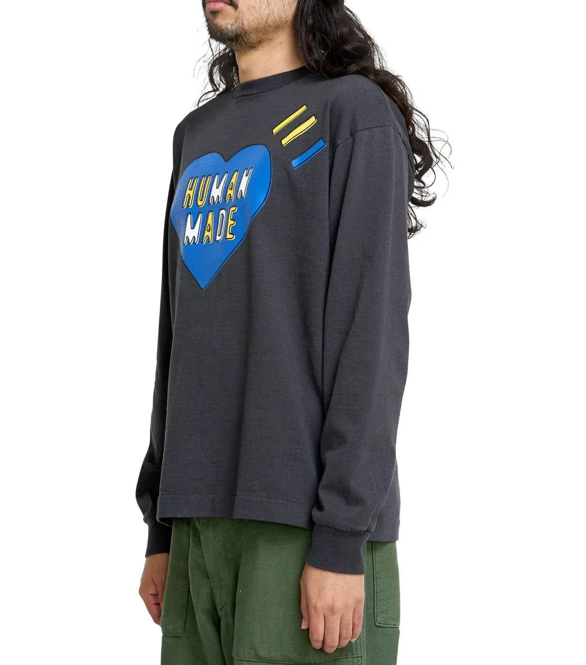 Human Made Heart Graphic T-Shirt Blue Black sold by Somewhere product image thumbnail 2