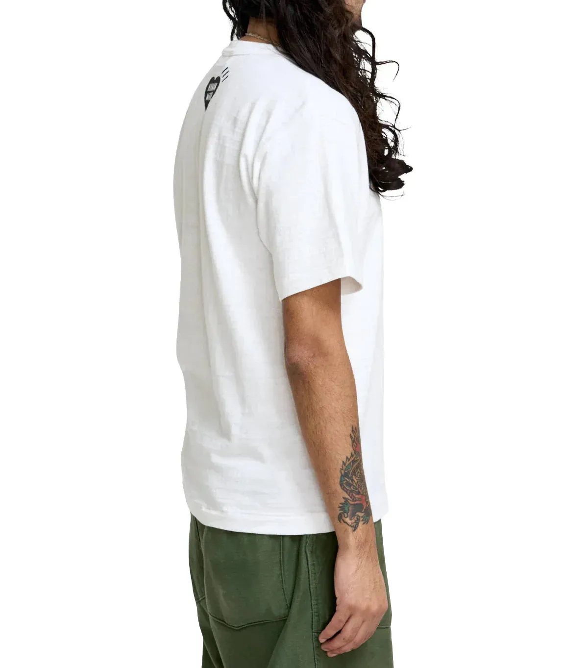 Human Made Heart Graphic T-Shirt Blue White sold by Somewhere product image thumbnail 3