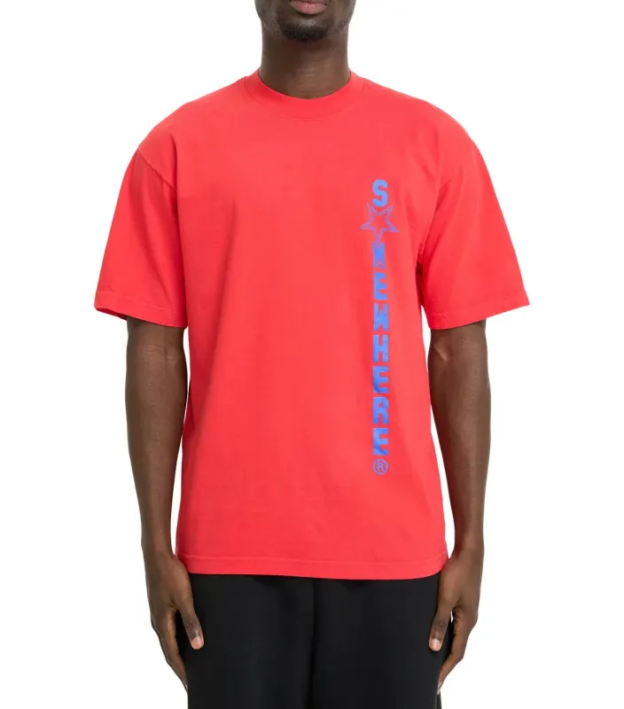 SOMEWHERE Logo Star T-Shirt Red made by Somewhere