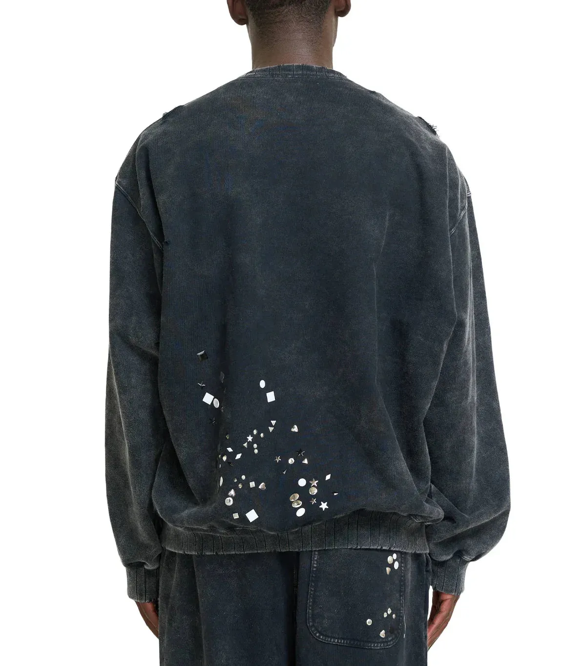 Mihara Yasuhiro Embellished Bleached Pullover Black sold by Somewhere product image thumbnail 4