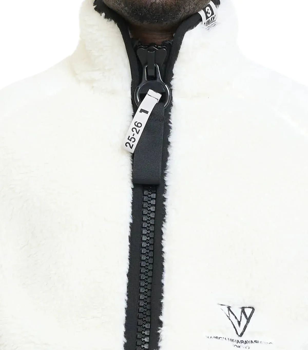Mihara Yasuhiro Amateur Sewn Wide Back Boa Vest White sold by Somewhere product image thumbnail 4