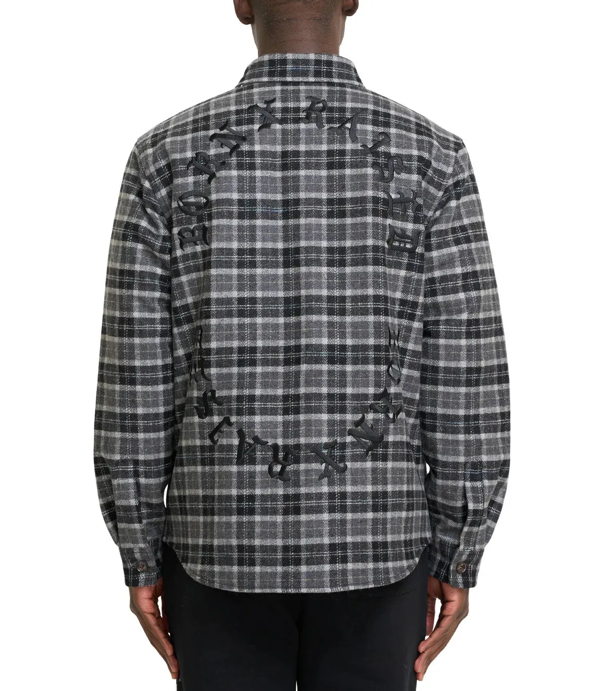 Born x Raised Flannel Shirt Jacket Black sold by Somewhere product image thumbnail 4