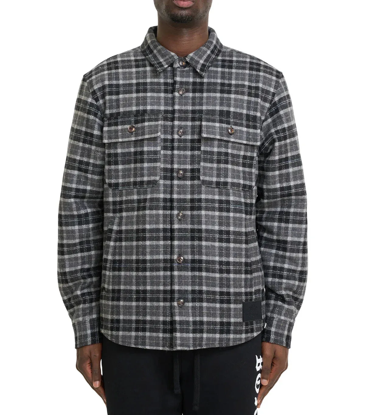 Born x Raised Flannel Shirt Jacket Black sold by Somewhere