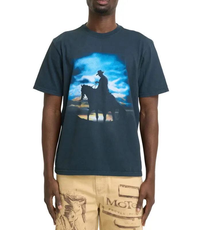 One Of These Days Harvest Moon T-Shirt Washed Black made by Somewhere