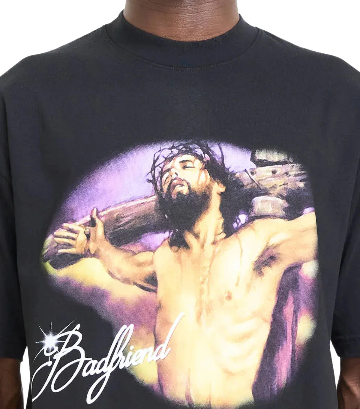Badfriend Jesus T-Shirt Black sold by Somewhere product image thumbnail 4