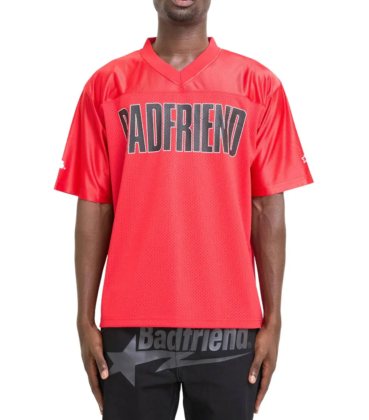Badfriend Big Logo Football Jersey Red sold by Somewhere