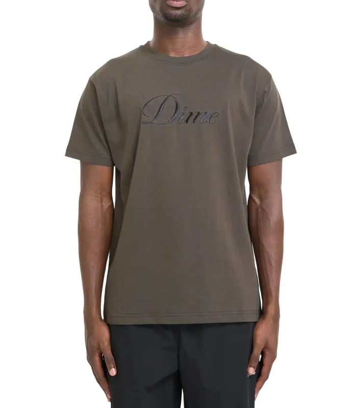 Dime Cursive T-Shirt Vintage Black made by Dime