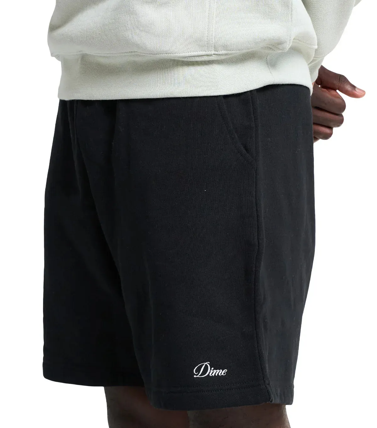 Dime Cursive Small Logo Sweatshorts Black sold by Somewhere product image thumbnail 4