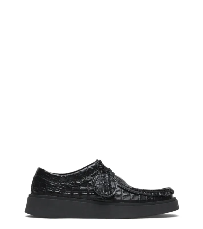 Clarks x Martine Rose Women's Cur Torview Black Leather made by Clarks