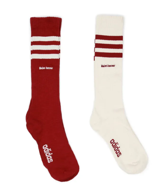 Adidas x Wales Bonner 3 Stripe Sock Set Red made by Adidas