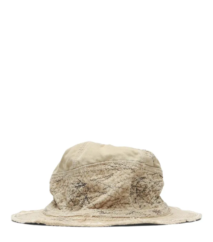 Kapital Chino The Old Man And The Sea Hat Crash Remake Beige made by Kapital