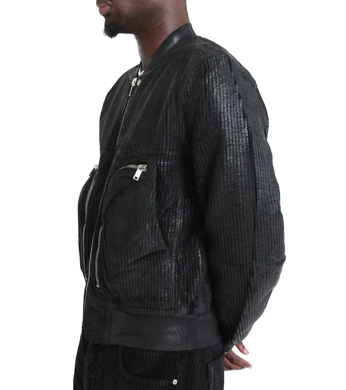 Rick Owens DRKSHDW Bauhaus Flight Bomber Jacket Black sold by Somewhere product image thumbnail 5