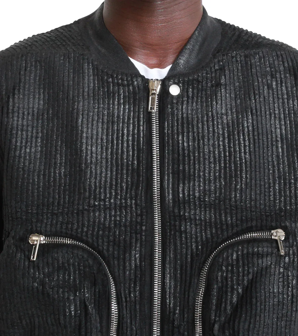 Rick Owens DRKSHDW Bauhaus Flight Bomber Jacket Black sold by Somewhere product image thumbnail 4