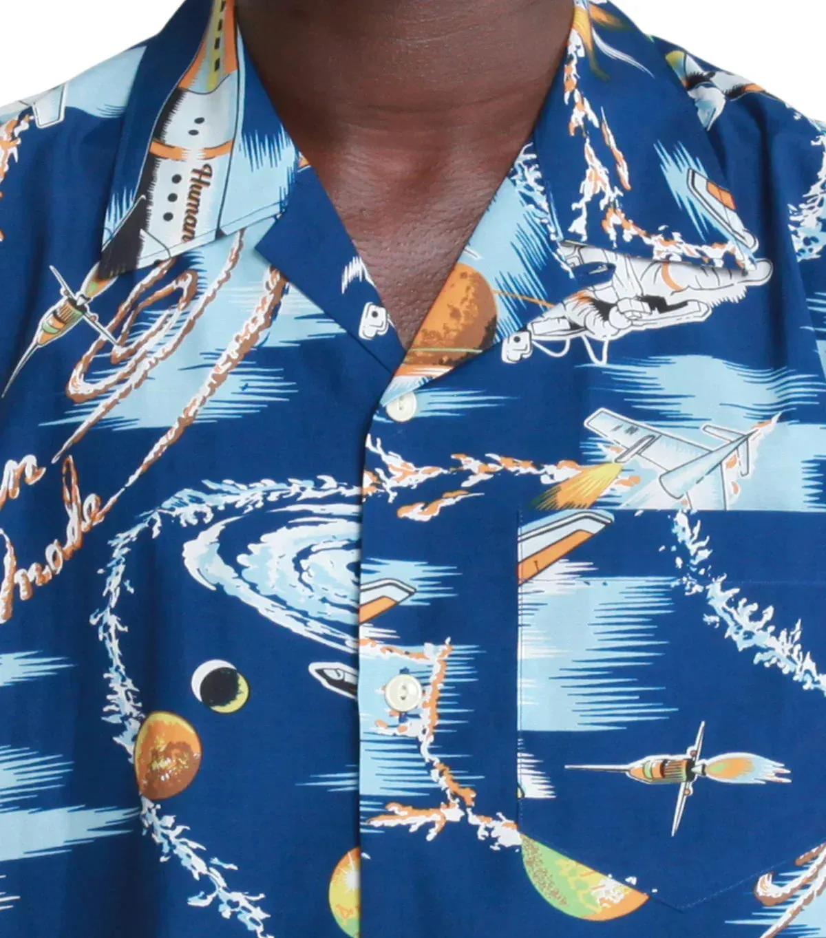 Human Made Graphic Aloha Shirt Blue sold by Somewhere product image thumbnail 4