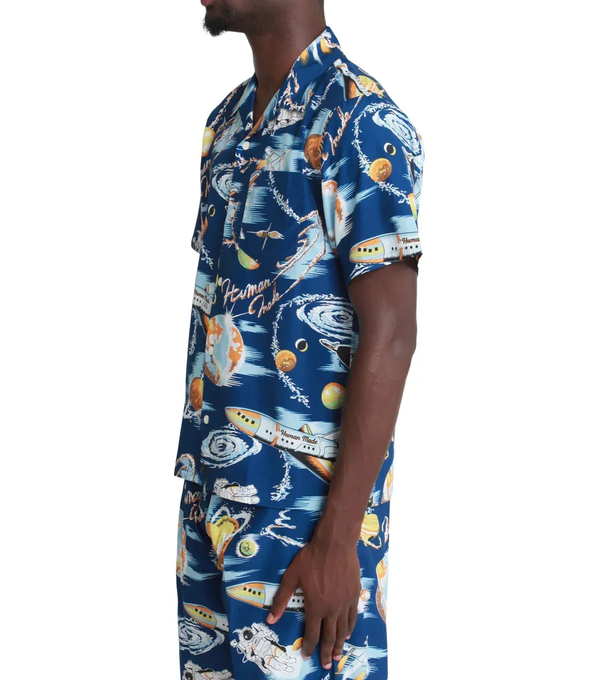 Human Made Graphic Aloha Shirt Blue sold by Somewhere product image thumbnail 2