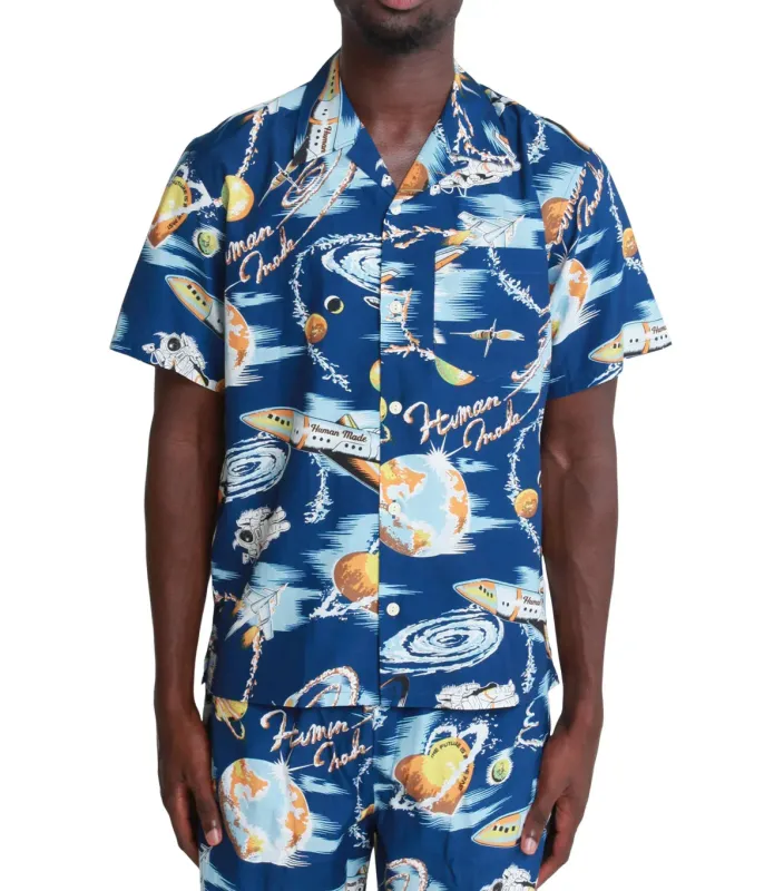 Human Made Graphic Aloha Shirt Blue made by Human Made