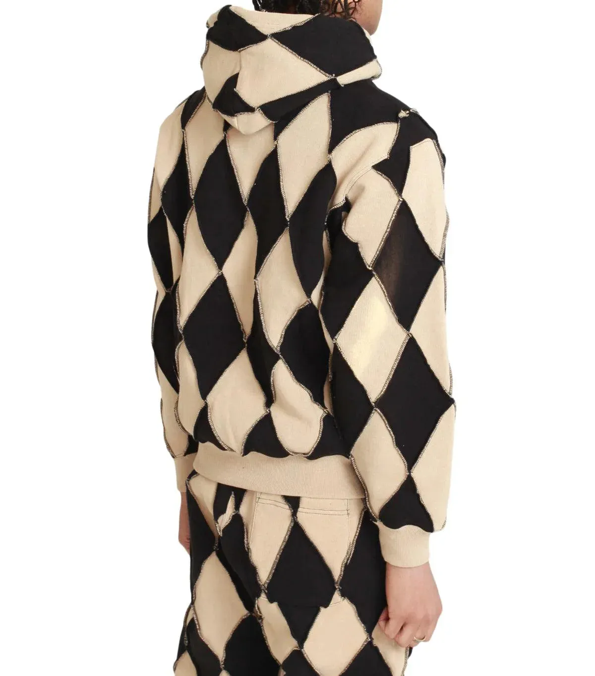 BoTT Patchwork Hoodie Black sold by Somewhere product image thumbnail 3