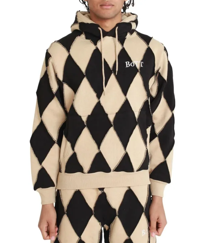 BoTT Patchwork Hoodie Black made by Somewhere