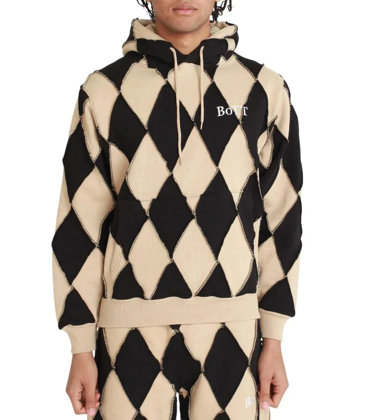 BoTT Patchwork Hoodie Black sold by Somewhere