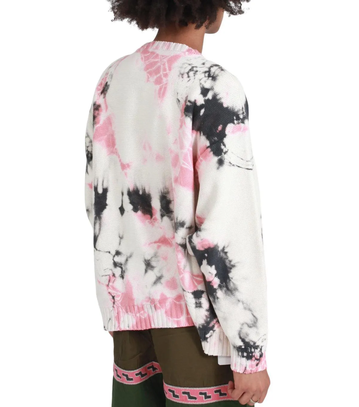 Kapital 5G Cotton Knit Crew Sweater (Ashbury Dyed) Black Pink sold by Somewhere product image thumbnail 3