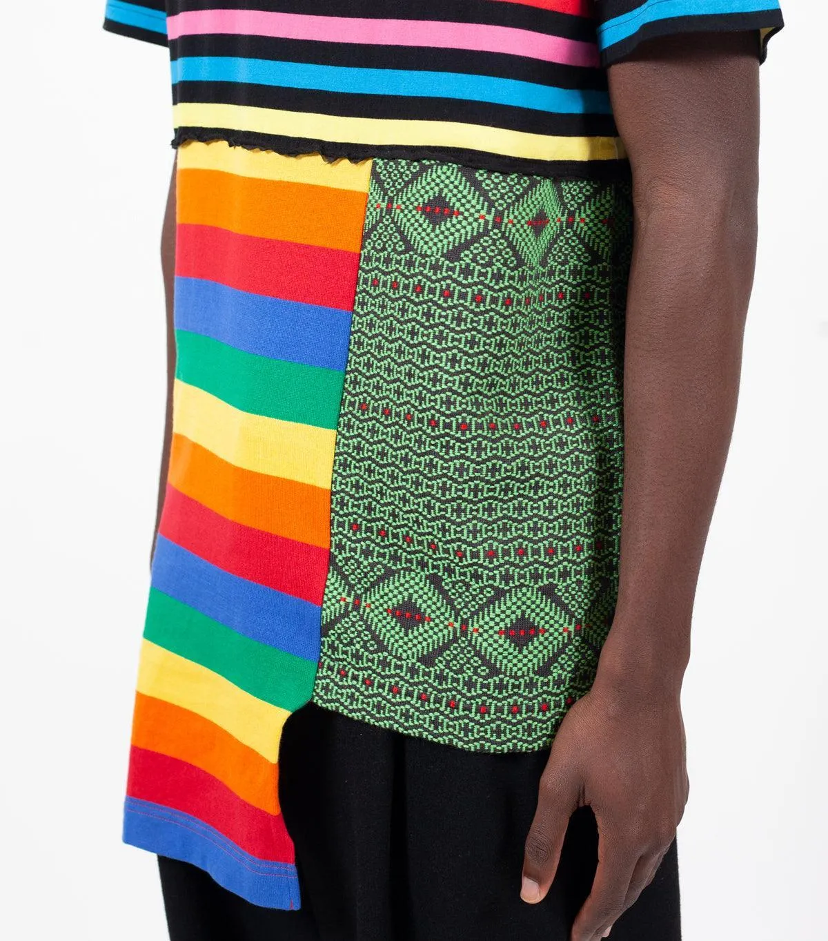 CdG Homme Plus Patchwork T-Shirt Multi Color sold by Somewhere product image thumbnail 5