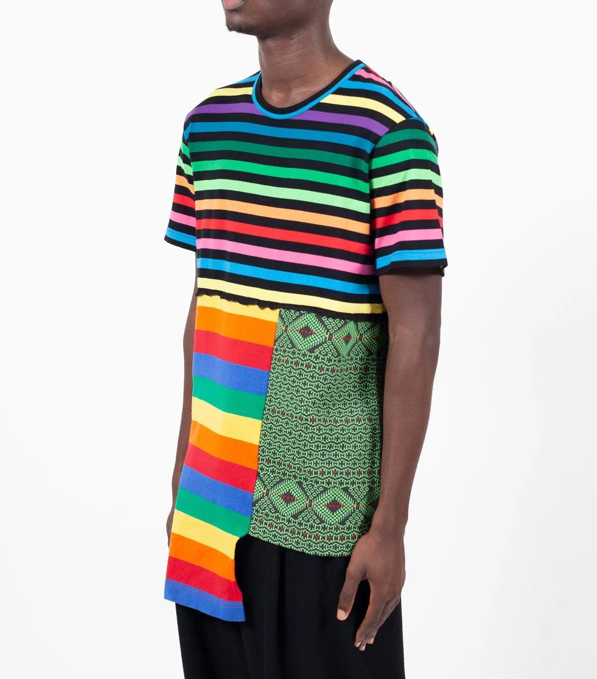 CdG Homme Plus Patchwork T-Shirt Multi Color sold by Somewhere product image thumbnail 2