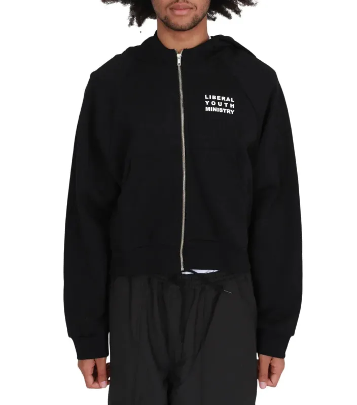 Liberal Youth Ministry Animé Zipped Hoodie Black made by Somewhere