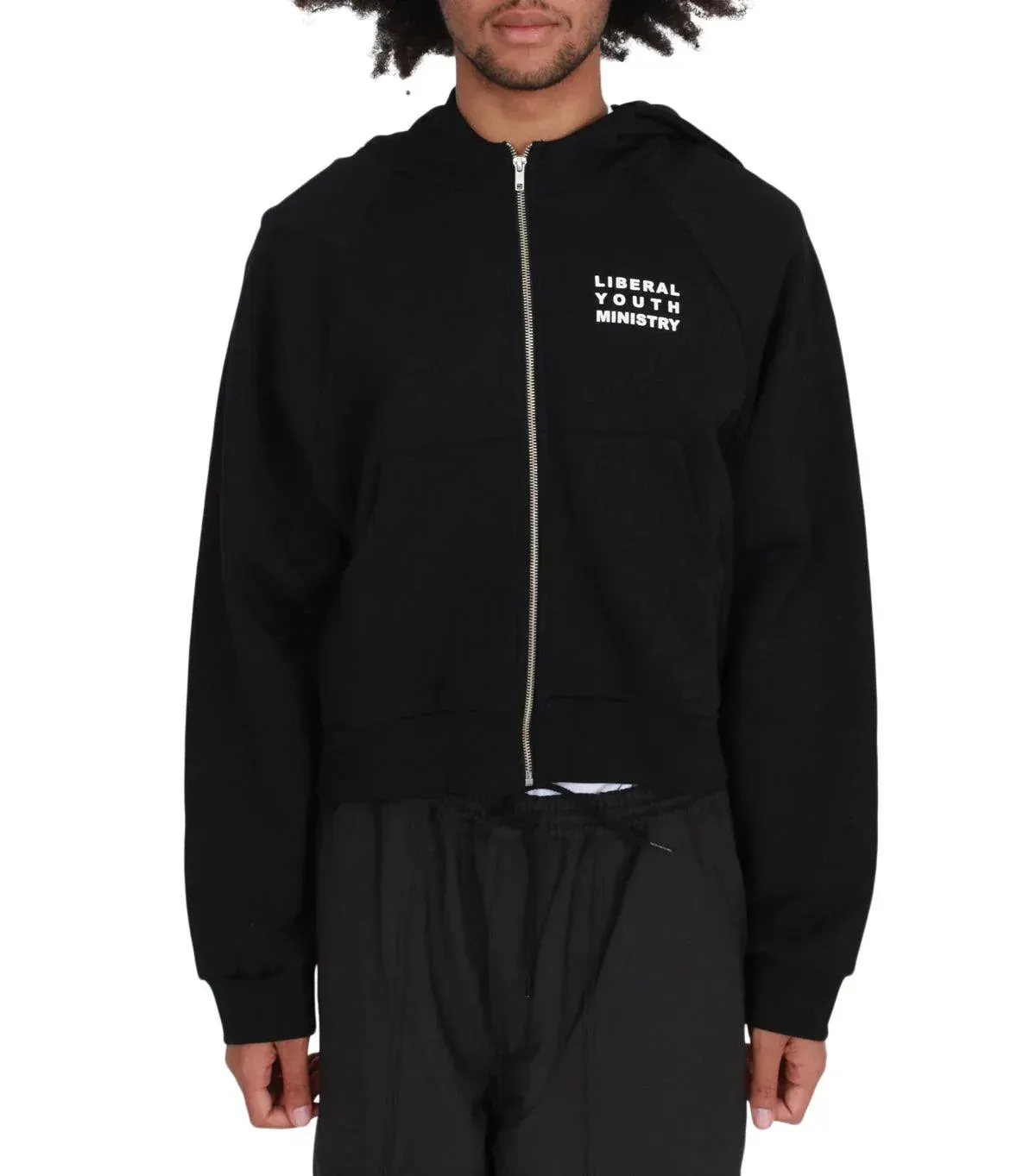 Liberal Youth Ministry Animé Zipped Hoodie Black sold by Somewhere