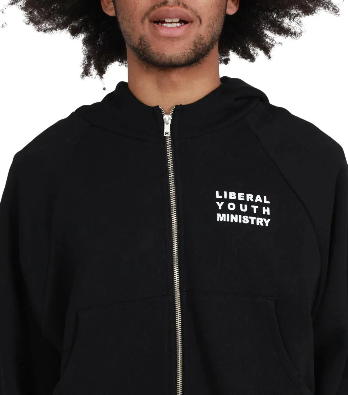 Liberal Youth Ministry Animé Zipped Hoodie Black sold by Somewhere product image thumbnail 4