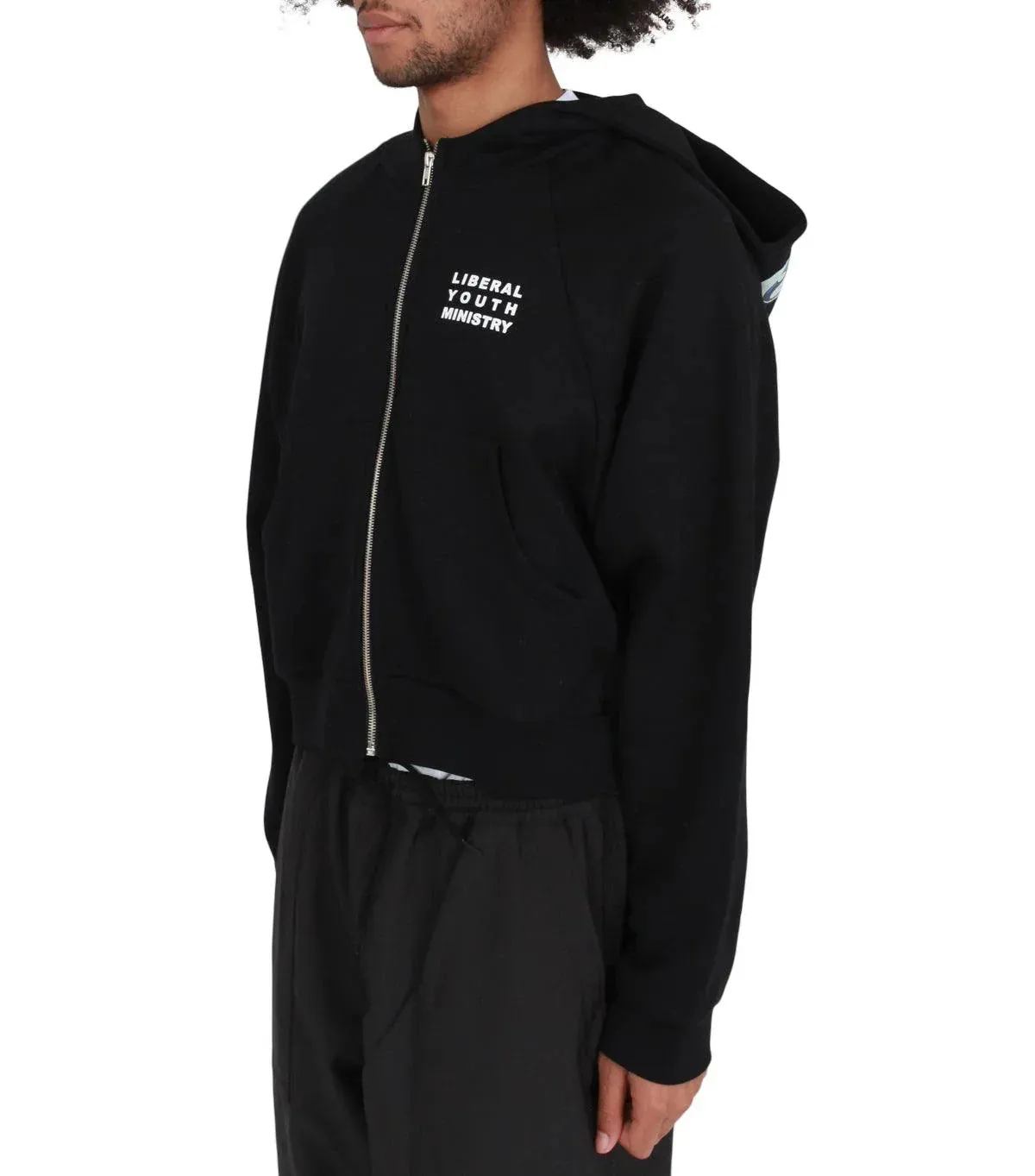 Liberal Youth Ministry Animé Zipped Hoodie Black sold by Somewhere product image thumbnail 2