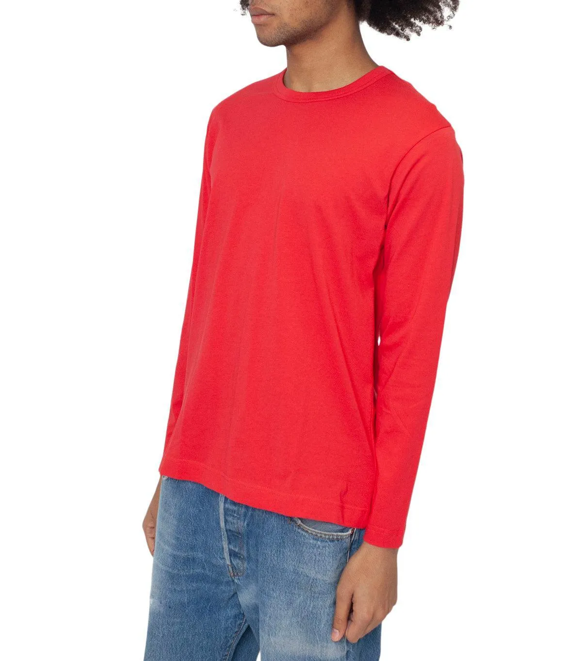 CdG SHIRT Rear Logo Long Sleeve T-Shirt Red sold by Somewhere product image thumbnail 2