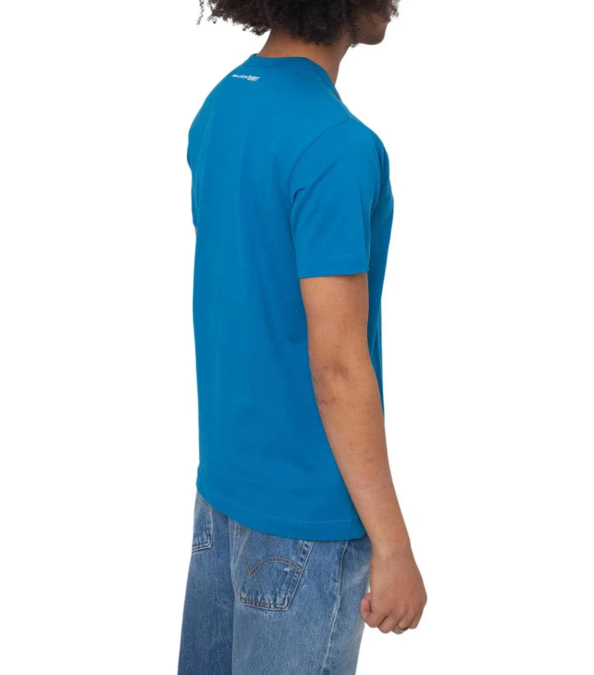 CdG SHIRT Rear Logo T-Shirt Blue sold by Somewhere product image thumbnail 3