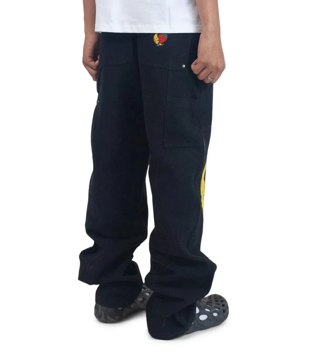 Sky High Farm Canvas Embroidered Workwear Pants Black sold by Somewhere product image thumbnail 3