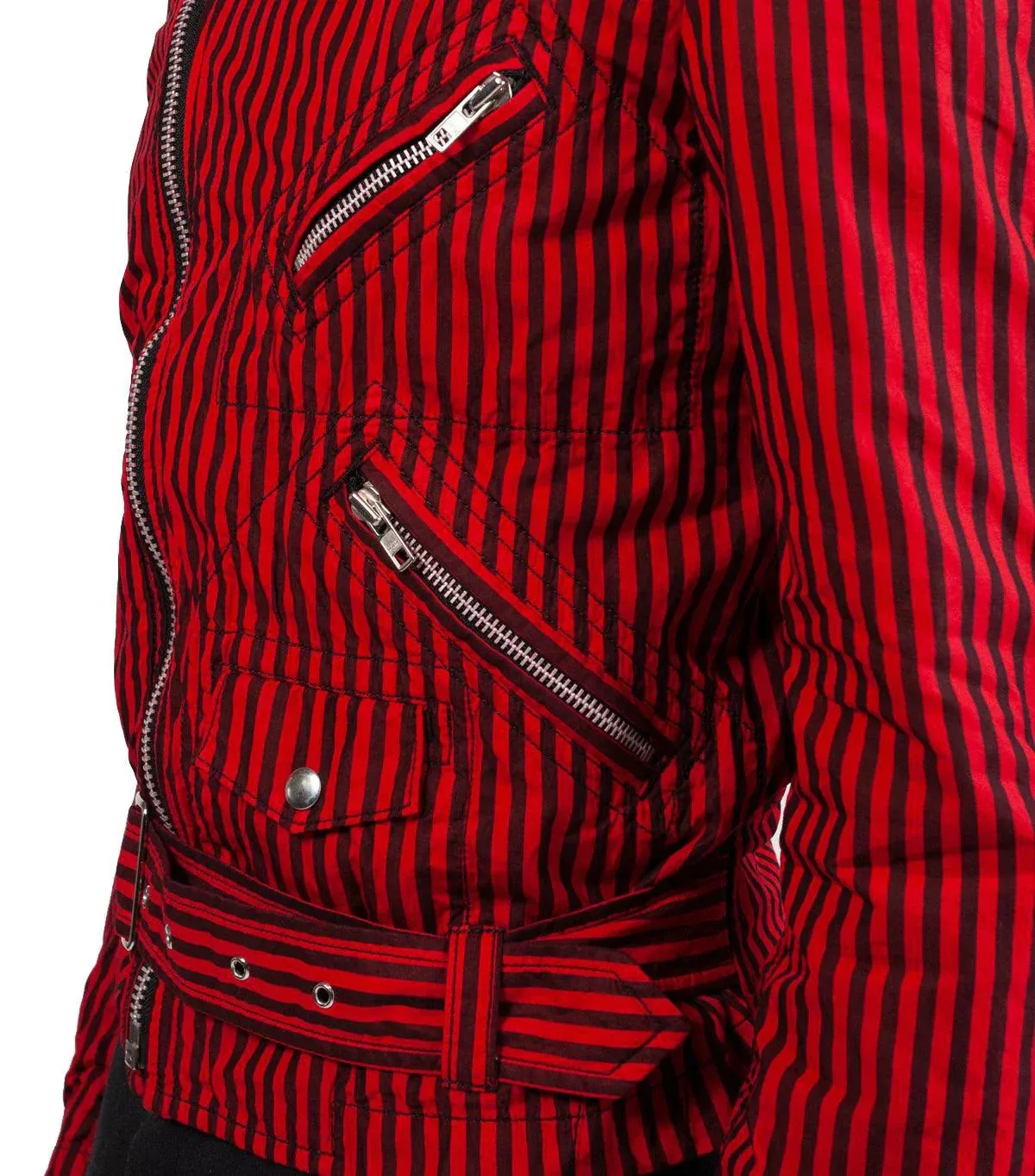 CdG SHIRT Striped Woven Jacket Red sold by Somewhere product image thumbnail 5