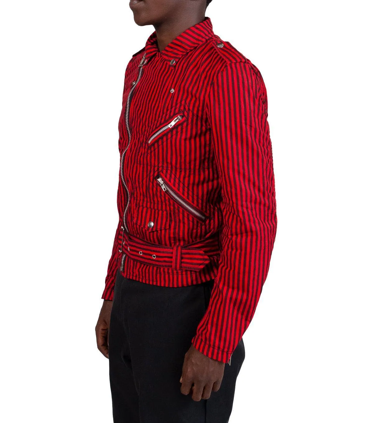 CdG SHIRT Striped Woven Jacket Red sold by Somewhere product image thumbnail 2