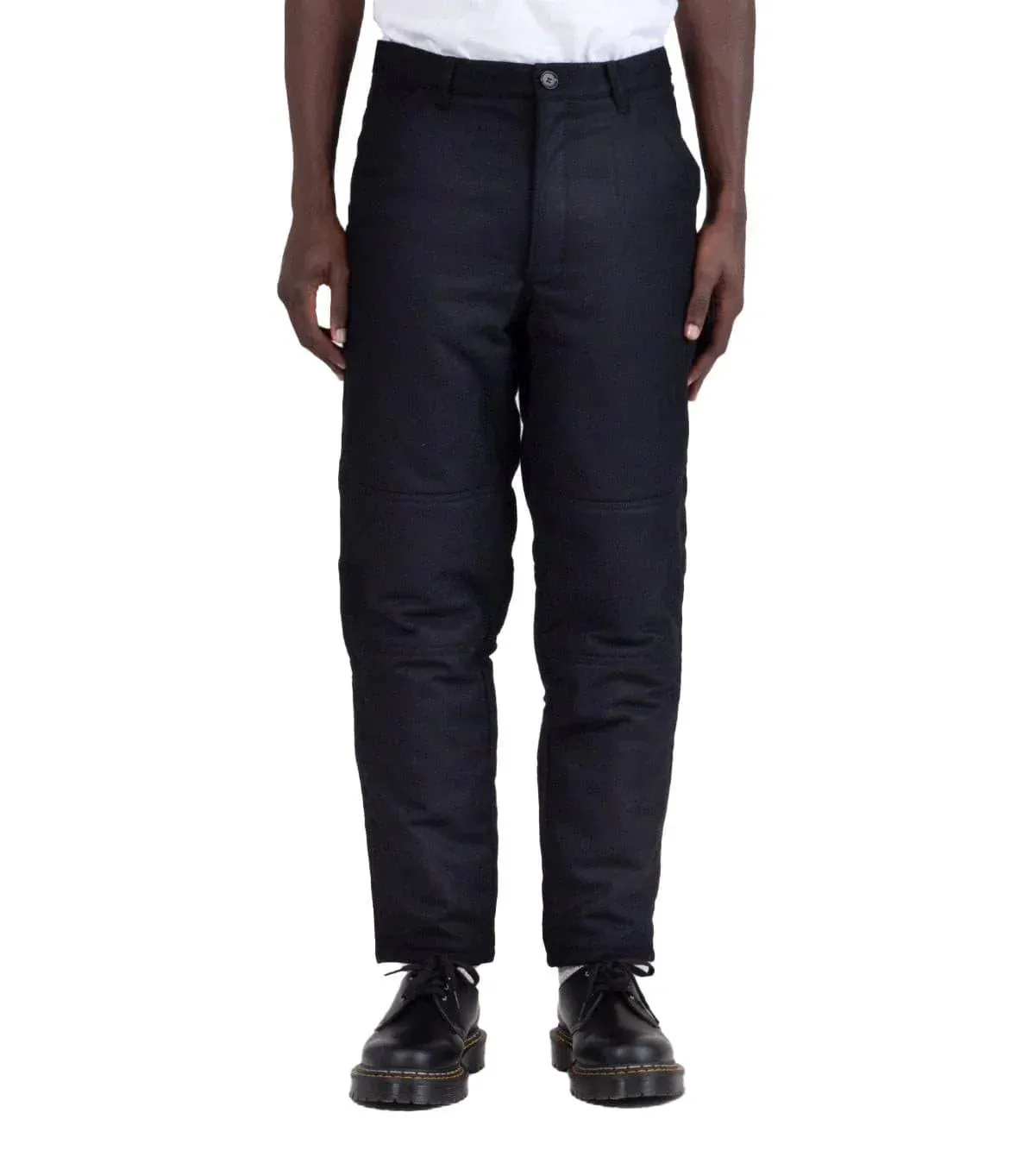 CdG SHIRT Woven Workwear Pants Black sold by Somewhere