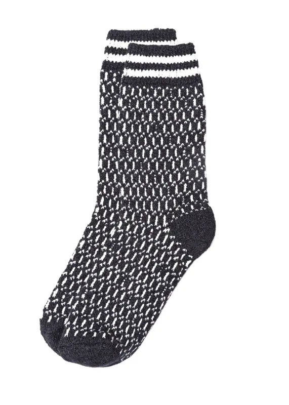 The Oslo Sock - Charcoal sold by Rancourt & Co