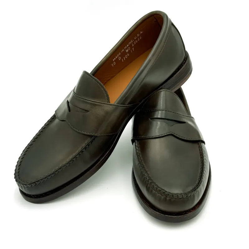 Weltline Penny Loafer - Olive Mimosa Calf sold by Rancourt & Co