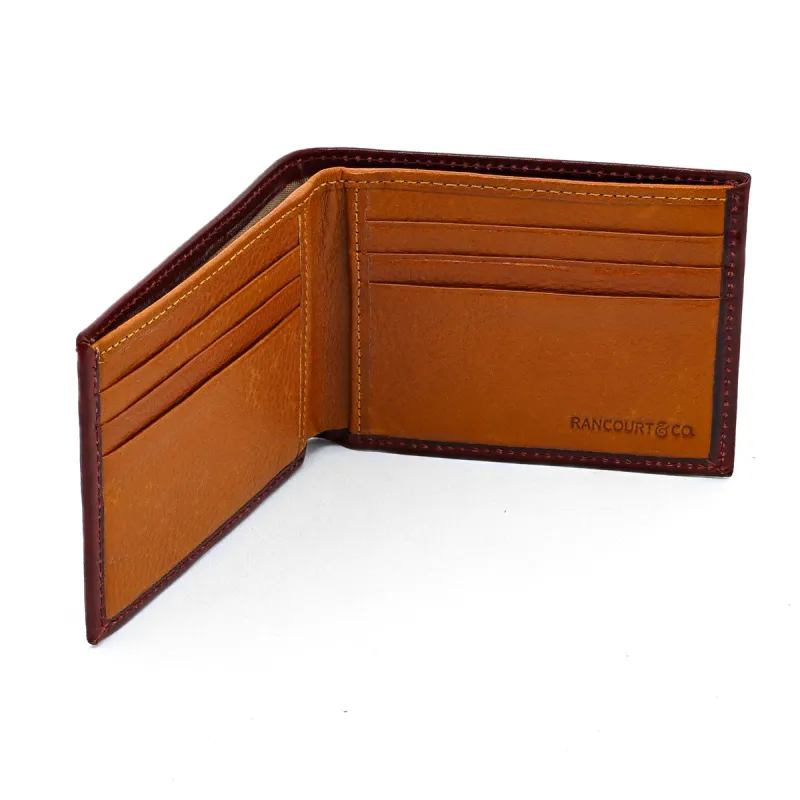 Bradbury 3-Slot Burgundy Shell Cordovan Bi-Fold Wallet sold by Rancourt & Co