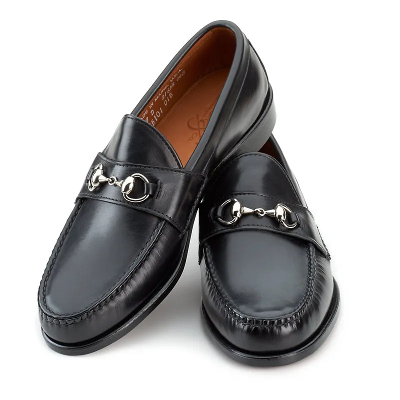 Horsebit Loafers - Black Calf sold by Rancourt & Co