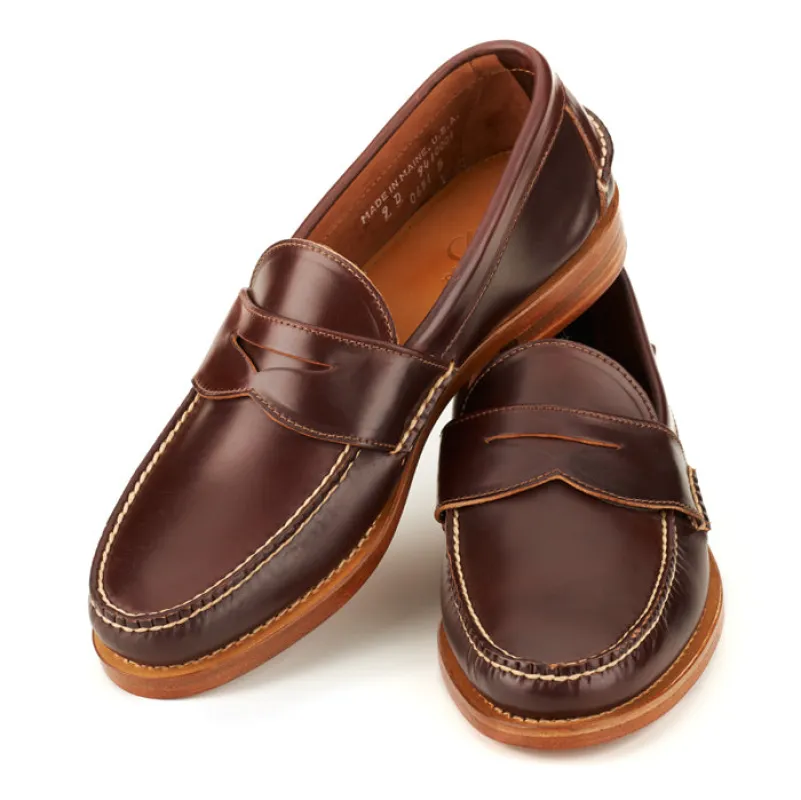 Pinch Penny Loafers - Color 8 Shell Cordovan sold by Rancourt & Co