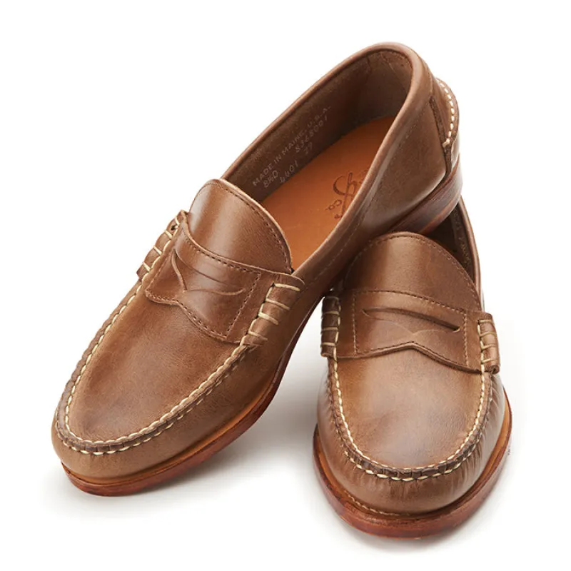 Beefroll Penny Loafers - Natural made by Rancourt & Co