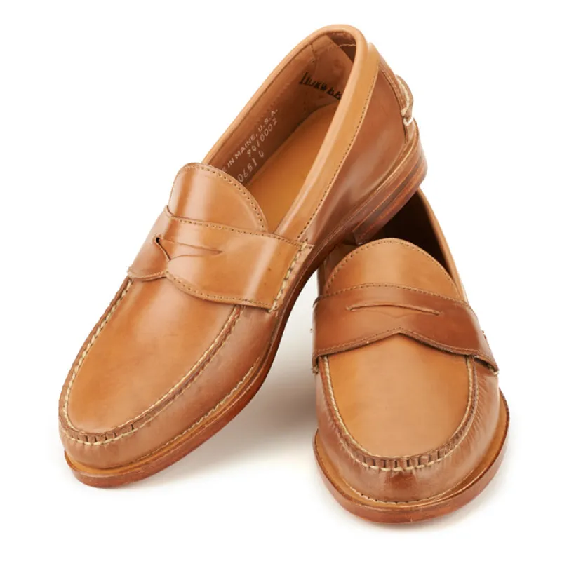 Pinch Penny Loafers - Caramel Shell Cordovan made by Rancourt & Co